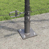 Recinzione esagonale con base in cemento 50 x 1,2 m Grigio Rete