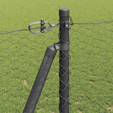 Recinzione esagonale con base in cemento 50 x 1,2 m Grigio Rete