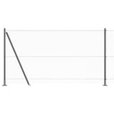 Recinzione esagonale per esterni con base in cemento 50 x 1,2 m