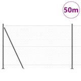 Recinzione esagonale con base in cemento 50 x 1,4 m Grigio Rete