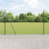 Recinzione esagonale con base in cemento 50 x 1,6 m Grigio Rete
