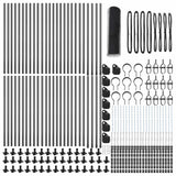 Recinzione con pali. Grigio 0.4 x 100 m