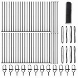 Recinzione con pali. Grigio 0.4 x 100 m