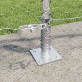 Recinzione esagonale per esterni con base in cemento 10 x 1 m