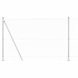 Recinzione esagonale con base in cemento 10 x 1,4 m Argento