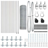 Palo della recinzione Argento 25 x 0,6 m (rete da 13 mm)