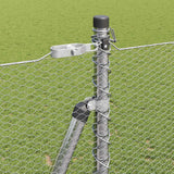 Recinzione esagonale per esterni con base in cemento 25 x 1,4 m
