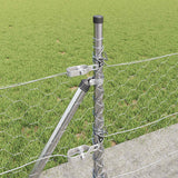 Recinzione con pali. Argento 0.5 x 50 m