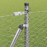 Recinzione con pali. Argento 0.8 x 50 m