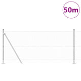 Recinzione esagonale per esterni con base in cemento 50 x 0,8 m