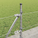 Recinzione con pali. Argento 0.5 x 100 m