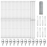 Recinzione con pali. Argento 0.5 x 100 m