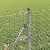 Recinzione con pali. Argento 0.4 x 50 m Acciaio