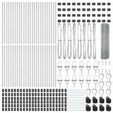 Recinzione con pali. Argento 0.4 x 100 m Acciaio