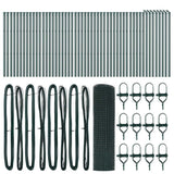 Recinzione con pali. Verde 0.6 x 100 m Acciaio