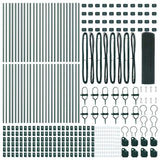 Recinzione con pali. Verde 0.6 x 100 m Acciaio