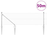 Recinzione in rete saldata con punte 50 x 0,6 m Argento Rete