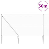 Recinzione in rete saldata con punte 50 x 1 m Argento Rete