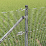 Recinzione in rete saldata con punte 100 x 0,6 m Argento Rete