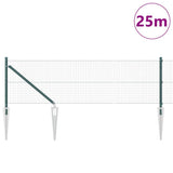 Recinzione in rete saldata con punte 25 x 0,4 m Verde Rete