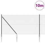 Recinzione in rete saldata con punte 10 x 1 m Grigio Rete