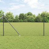 Recinzione in rete saldata con punte 10 x 1 m Grigio Rete
