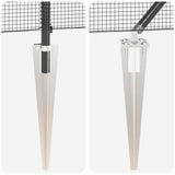 Recinzione in rete saldata con punte 50 x 0,5 m Grigio Rete