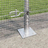 Recinzione Metallica Saldato con Base in Cemento 10 x 1,2 m