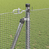 Recinzione Metallica Saldato con Base in Cemento 10 x 1,2 m