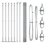 Recinzione Metallica Saldato con Base in Cemento 10 x 1,6 m