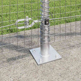 Recinzione Metallica Saldato con Base in Cemento 25 x 1,2 m