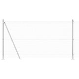Recinzione Metallica Saldato con Base in Cemento 25 x 1,2 m