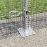 Recinzione Metallica Saldato con Base in Cemento 50 x 1 m Rete