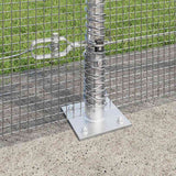 Recinzione Metallica Saldato con Base in Cemento 50 x 1,5 m