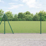 Recinzione Metallica Saldato con Base in Cemento 25 x 1,2 m