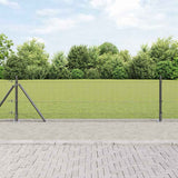Recinzione Metallica Saldato con Base in Cemento 10 x 0,4 m