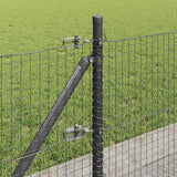 Recinzione Metallica Saldato con Base in Cemento 10 x 0,6 m