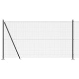 Recinzione Metallica Saldato con Base in Cemento 10 x 1,2 m