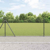 Recinzione Metallica Saldato con Base in Cemento 25 x 0,8 m