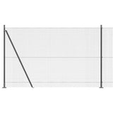 Recinzione Metallica Saldato con Base in Cemento 25 x 1,5 m