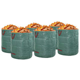 Sacchi per Rifiuti da Giardino 12 pcs Verde 45 x 45 x 76 cm