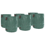 Sacchi per Rifiuti da Giardino 12 pcs Verde 79 x 79 x 99.5 cm