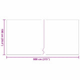 Erba artificiale Nero 8 x 1 m Polipropilene