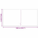 Erba artificiale Nero 10 x 1 m Polipropilene
