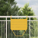 Tavolo Appeso da Balcone Senape 60 x 39 x 65 cm Acciaio