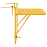 Tavolo Appeso da Balcone Senape 60 x 39 x 65 cm Acciaio