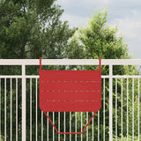 Tavolo Appeso da Balcone Rosso 60 x 39 x 65 cm Acciaio