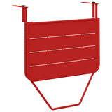 Tavolo Appeso da Balcone Rosso 60 x 39 x 65 cm Acciaio