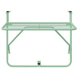 Tavolo Appeso da Balcone Verde menta 60 x 39 x 65 cm Acciaio