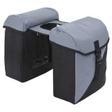 Borsa per biciclette Nero e Grigio 15.5 x 31.5 x 40 cm